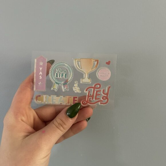 Scrapbooking Junk Journaling Lot Of 4 New Ribbons And Stamps Christmas Holiday - Picture 7 of 13